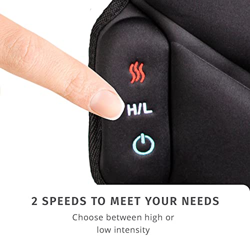 Homedics Heated Vibrating Massage Cushion, Vibrating Neck And Back Massager, 5 Vibrating Motors And Soothing Heat For An Aching Or Sore Back #TOP4