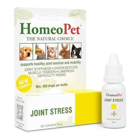 HomeoPet Joint Stress, Joint Support for Dogs and Cats, Liquid Pet Meds to Support Healthy Joint Movement, 15 Milliliters Cover
