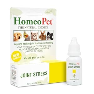 HomeoPet Joint Stress, Joint Support for Dogs and Cats, Liquid Pet Meds to Support Healthy Joint Movement, 15 Milliliters