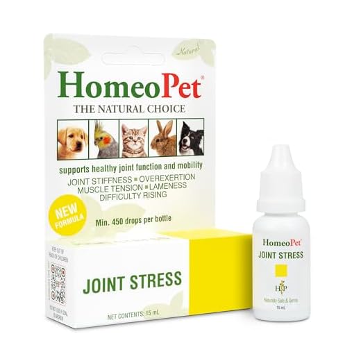 HomeoPet Joint Stress, Joint Support for Dogs and Cats, Liquid Pet Meds to Support Healthy Joint Movement, 15 Milliliters