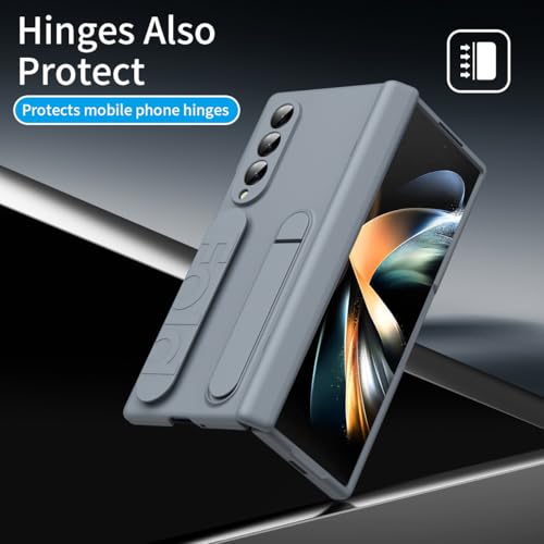 Étui Galaxy Z Fold 4 protection d'écran intégrée antichoc gris