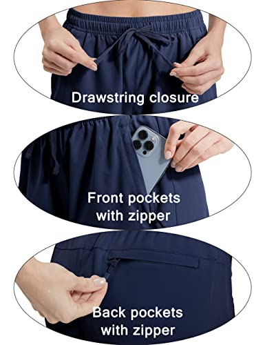 Image of NOMINATE Womens Hiking Cargo Shorts Women Summer Bermuda Shorts for Golf Workout with Zipper Pockets Lightweight Casual