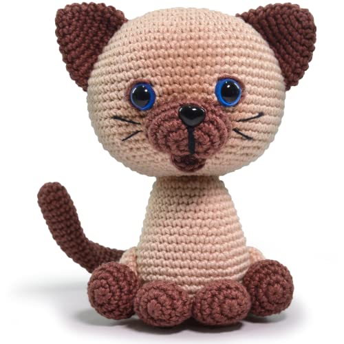 Kit de crochê Círculo Amigurumi – Gatos e Cães – Tudo Incluído, Instruções Fáceis – Kit de Crochê pa