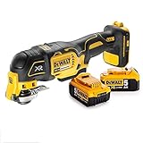  Dewalt DCS355N - Multiherramienta oscilante sin escobillas (18 V, 2 baterías de 5 Ah, 18 V)