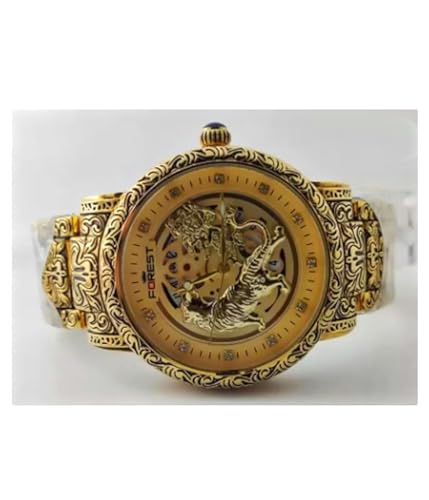 Generic Forest Luxury Gold-Tone Dial Men's Watch - Image 8