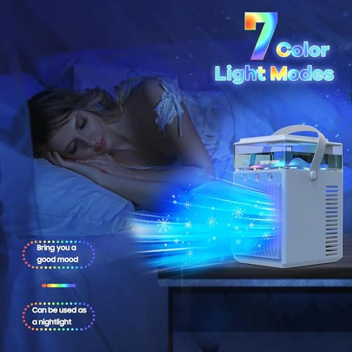 Portable-Air-Conditioners4-in-1-Rechargeable-Evaporative-Personal-Air-Cooler-APP-Remote-Control-Humidifier-with-6-Ice-Boxes-3-Speeds-Mini-AC-with-LED-Air-Conditioner-Desktop-Cooling-Fan-for-Bedroom