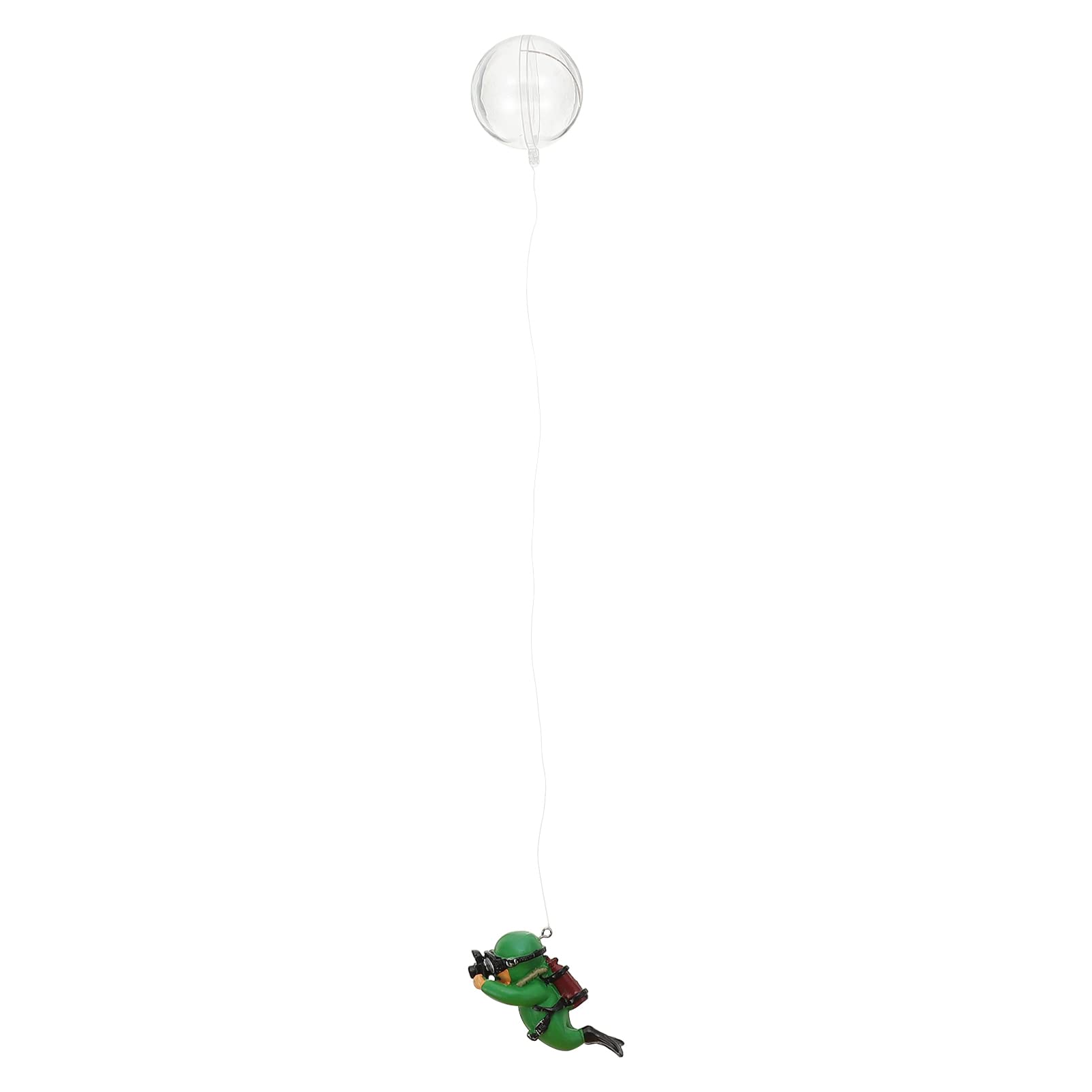 5 Pièces Plongeur D'aquarium Accessoires D'aquarium Décoration Flottante D'aquarium Décoration Flottante pour Aquarium Figurines Mini Nageurs Gros Homme Vert Fantoche PVC Char