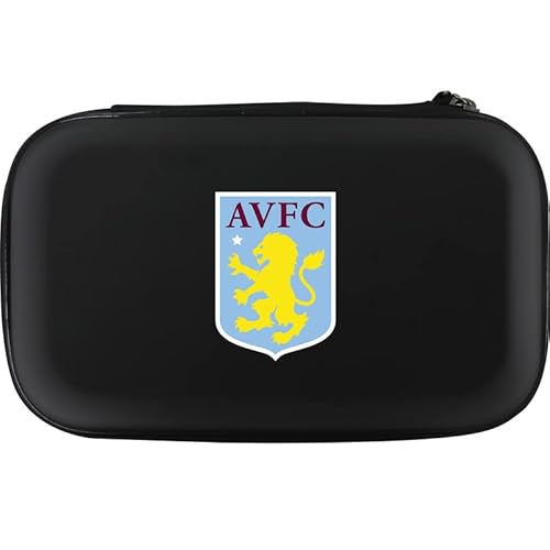 FOCO Officially Licensed Aston Villa Football Club Villans FC Dart Case Storage Wallet, Crest, Black (W481)