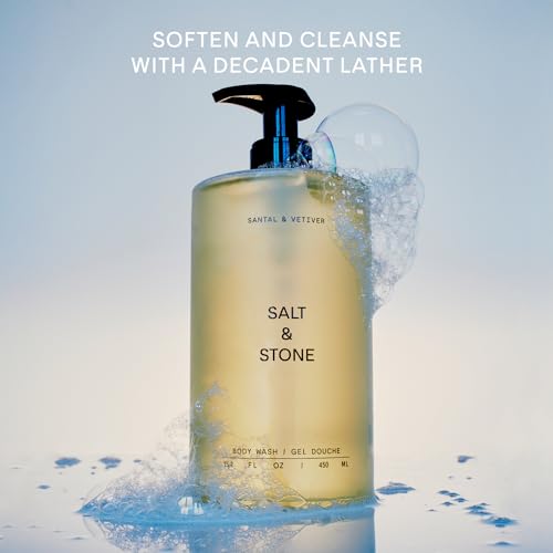 Salt & Stone Body Wash with Antioxidants for Deep Moisture | For Women & Men, Sulfate, Paraben, & Dye Free, Leaving Skin Soft and Hydrated - Image 3