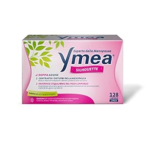 Ymea Silhouette Esperto della Menopausa, Integratore Alimentare, Favorisce l’Equilibrio del Peso Corporeo, 128 Capsule