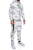 ganove gangster anzug 20er jahre  MT Styles Trainingsanzug mit Zipper Hose R-739 [Weiß, M]
