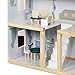 Lil' Jumbl Kids Wooden Dollhouse, 17-Piece Accessories & Furniture are Included, with Balcony & Stairs, 3 Story Easy to Assemble Doll House Toy - Green
