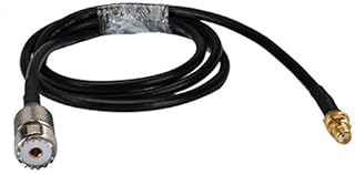 SMA Female Bulkhead Straight to UHF Female Straight Connector Coaxial Assembly Pigtail Cable Rg58 30cm Ships from USA