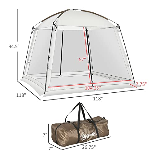 Outsunny-10-x-10-Screen-House-Room-UV50-Screen-Tent-with-2-Doors-and-Carry-Bag-Easy-Setup-for-Patios-Outdoor-Camping-Activities