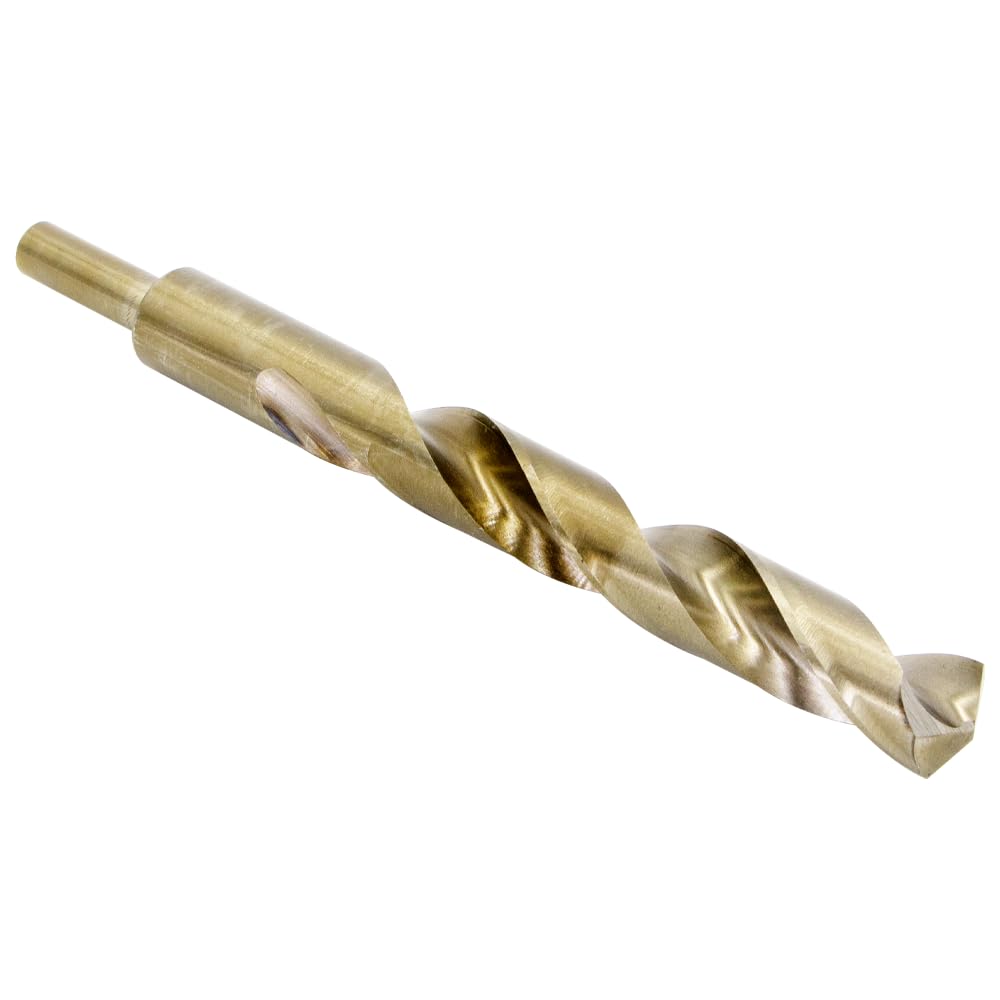Reduced Shank Drill Bits 18mm, M2 High-Speed Steel, 3/8'' / 10mm Shank | Durable for Metal, Stainless Steel, Aluminum, and Wood | Precision Drilling Tool for Professionals & DIY Enthusiasts
