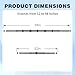 TOPTGO 8' Telescopic Gate Brace,Extends from 52 to 98 Inches Adjustable Steel Anti Sag Gate Kit for Outdoor Yard Wooden Fence Gates