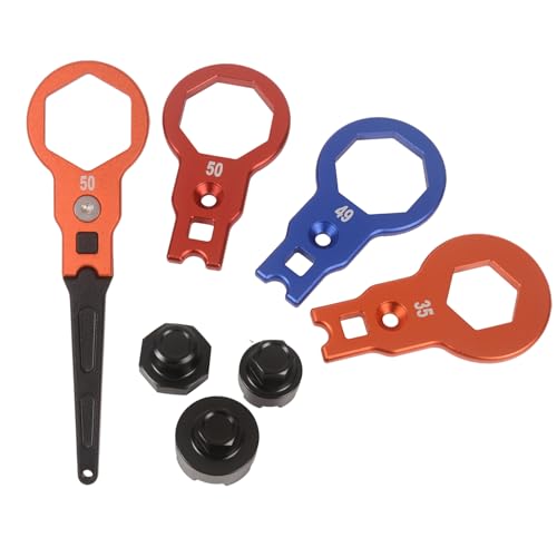 Image of Fork Top Cap Wrench Set, Fork Cap Wrench with Compression Valve Removal Tool