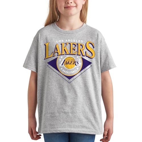 Junk Food Unisex Kid's Standard NBA-Court Classic-Officially Licensed Youth Short Sleeve Fan Tee for Boys and Girls2