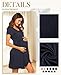 Ekouaer Nursing Nightgown 3 In 1 Maternity Nightgown Short Sleeve Nursing Gown Breasfeeding Sleepwear Delivery Dress Navy Blue