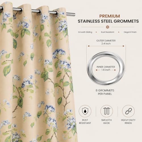 Image of Clasiko Cotton Sheer Curtain Set of 2 | 54x60 Inches /5 Feet | Linen Texture | Peach Mist | 40% Light Filtering | 54x60 Inches | Printed Window Curtain for Living Room, Bedroom