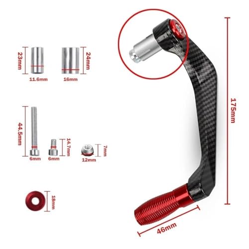 Protège-mains universels moto alu guidon 22mm Aprilia RS125 1999-2024