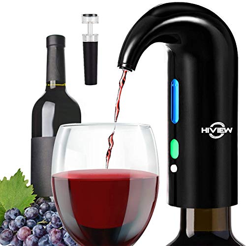 Electric Wine Aerator Wine Aeration and Decanter Wine Spout Pourer Black
