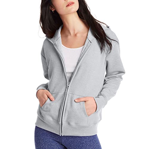 Hanes womens Ecosmart Full Zip Fleece Hoodie