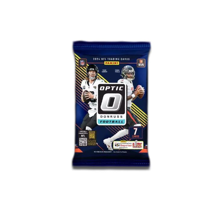 2024 Panini NFL Optic Donruss Football Trading Card Mega Box (Blue