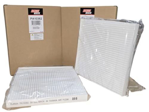 Baldwin PA10362 Cabin Air Panel Filter fit for Select Dodge and Toyota Vehicles (2-Pack) - Replaces Fram CF10374 and 88970273