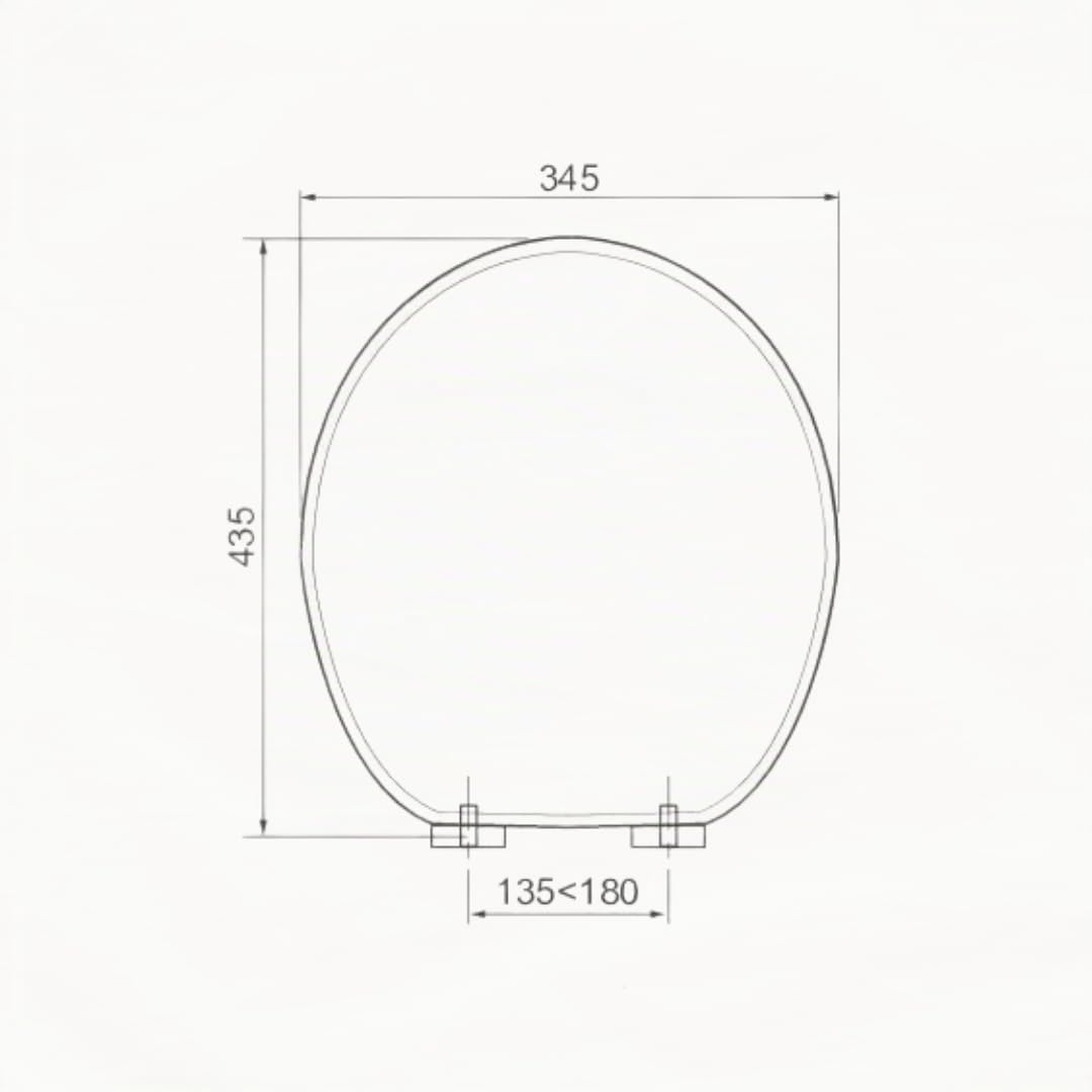 Wirquin woody - Tapa wc woody lux con tornillo acero inoxidable lacado blanco | MDF, freno de caída, bisagras de acero inoxidable, forma U