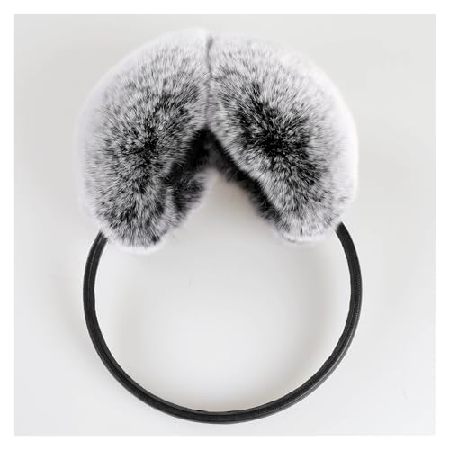 Protège-oreilles chaud hiver vraie fourrure Rex cache-oreille réglable velours mixte - 5