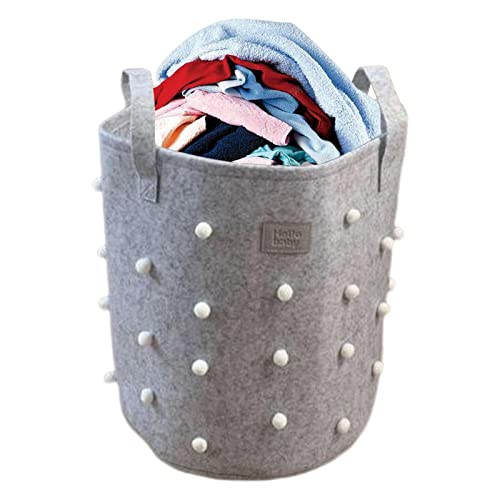 roupa suja | lavanderia do bebê com alças para berçário - cesto para roupas e brinquedos no quarto,