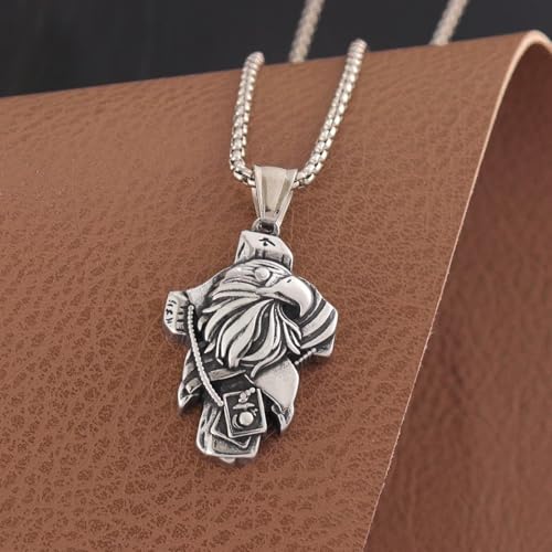 Collar de cruz para niñas con cadena reforzada contra tirones 4
