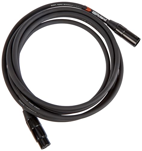 Roland Cable de micrófono balanceado de la serie Black 3 m de longitud - RMC-B10