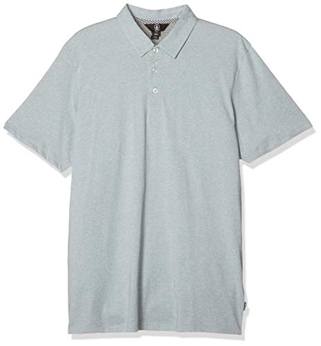 Volcom Men's Wowzer Modern Fit Cotton Polo Shirt, Cool Blue, Small