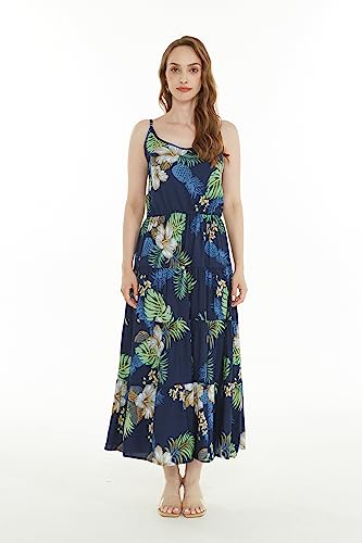 Image of Matchable Family Hawaiian Luau Men Women Girl Boy Clothes in Pineapple Garden Navy