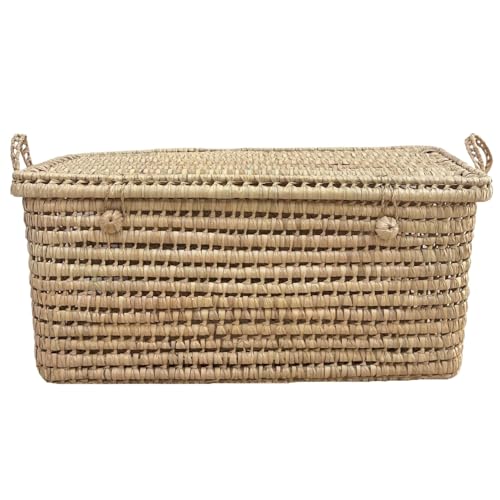 Home Maison Palmblatt-Aufbewahrungsbox, Palmblatt, 20 x 40 x 20 cm,...