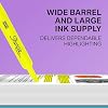 Sharpie Tank Highlighters, Chisel Tip, Fluorescent Yellow, 12 Count