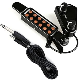 Premium Clear Acoustics: Experience studio-quality sound amplification with this magnetic soundhole pickup. Its excellent signal clarity and wide frequency response reproduce your guitar's natural tone without hum or unwanted noise, perfect for live ...