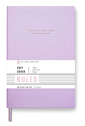 Minimalism Art, Premium Soft Cover Notebook Journal, Ruled Lined Page,