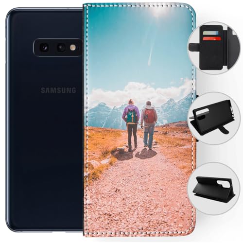 Samsung Galaxy S10E Personalised Wallet Case | Make Your Own Samsung Custom Wallet Case - Perfect Photo Gift for Birthday/Anniversary/Christmas | Add Pictures, Brand or Logo