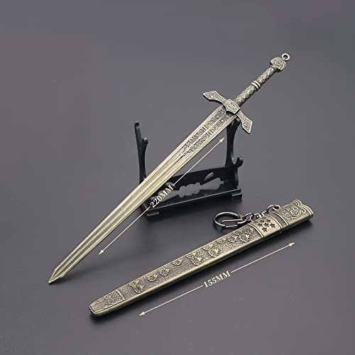 Elden Ring Weapon Replica Greatsword Colossal Sword Spear Kanata Knife Action Figures Toys Collection Gift Party Supplies Desk Decoration Backpack Pendant Gift (Vagabond Banished Knight's Greatsword) #TOP1