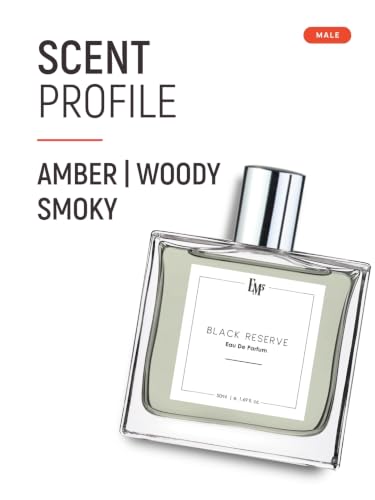 Image of EM5 Black Reserve Perfume for Men | Amber Woody Smoky Accords | Daily Strong and Long-Lasting Fragrance | Eau De Parfum Spray | Luxury Gift for Him | 50ml