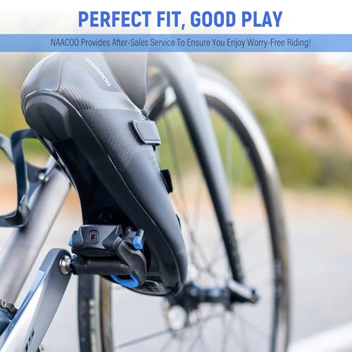 image for NAACOO SPD-SL Bike Cleats Compatible with Shimano SPD-SL Road Pedals &
