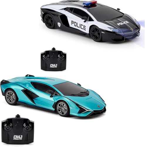 CMJ RC CARS Doppelpack: Offiziell Lizenziertes Lamborghini Sian + Lambo...