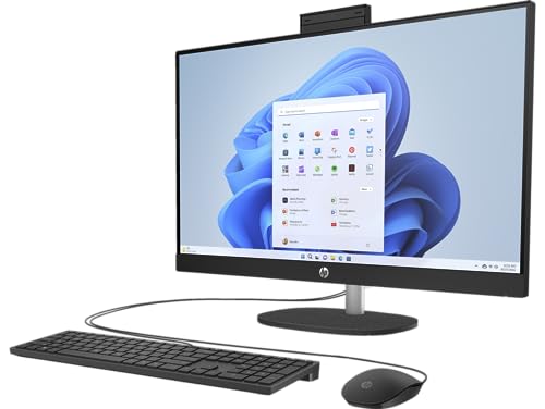 Image of HP 27 All-in-One Desktop 1TB SSD 64GB RAM (Intel 13th Generation Core i7 Processor with 10 cores - Turbo Boost to 5.0GHz, 1 TB SSD, 64 GB RAM, 27-inch FullHD, Win 11) PC Computer Essential Pavilion