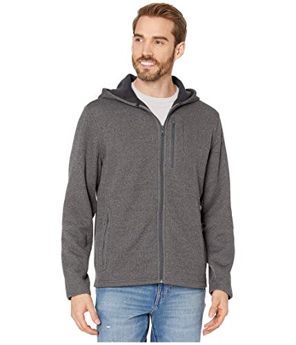 Vineyard Vines Mountain Sweater Fleece Hoodie Charcoal Heather LG