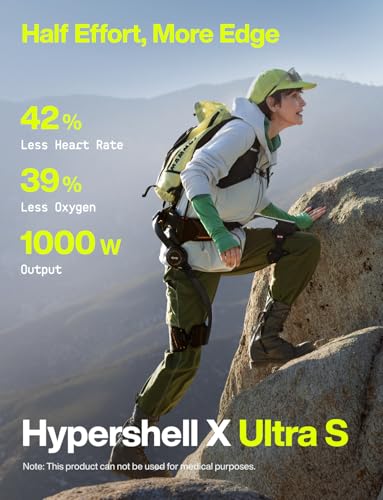 Image of Hypershell X Ultra S Exoskeleton, Instinct in Sync with 0.31s Response Time, 1000 W Output with Upgraded Soft Package, 30km Battery Range, Leg Exoskeleton for Daily and Outdoor Activities, Walking