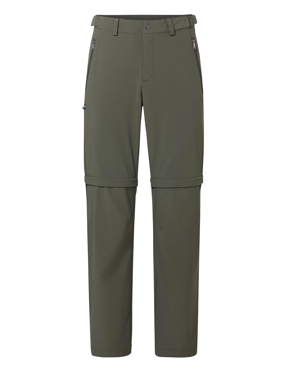 VAUDE Wanderhose Herren Farley Stretch Zip-Off Pants, Khaki Uni, 46 Kurz
