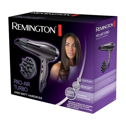 Sèche-Cheveux Remington D5220 Pro-Air Turbo – 2400W, 3 Températures, Accessoires - vue 9